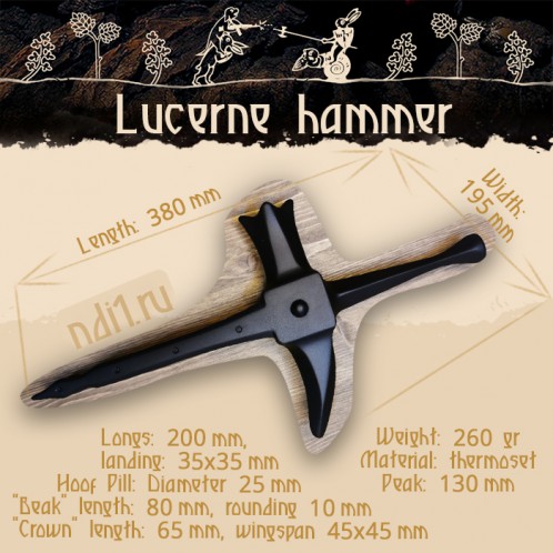 Lucerne hammer, black