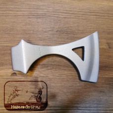 Axe one-handed with a cut, gray